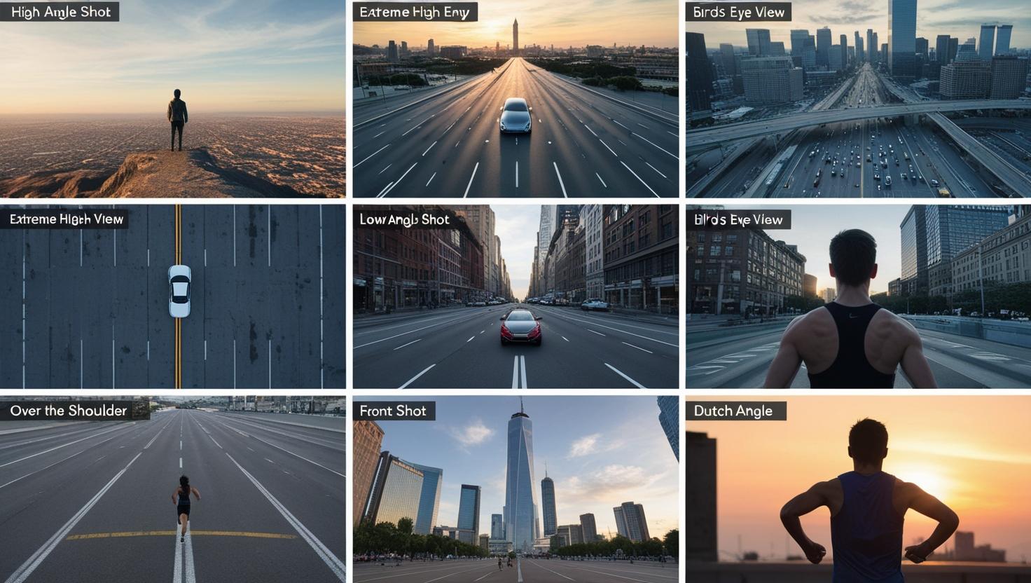 AI 영상 생성을 위한 기본적인 카메라 앵글 및 샷
