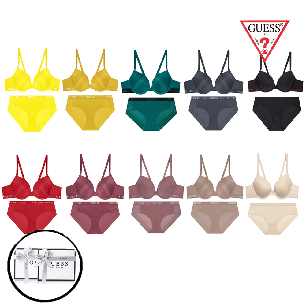 게스언더웨어 언더웨어 베이직 여성세트 MLL0R504MLL0R522H518