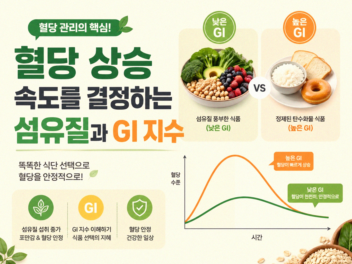 현미와 백미 밥 혈당 반응, 왜 다를까
