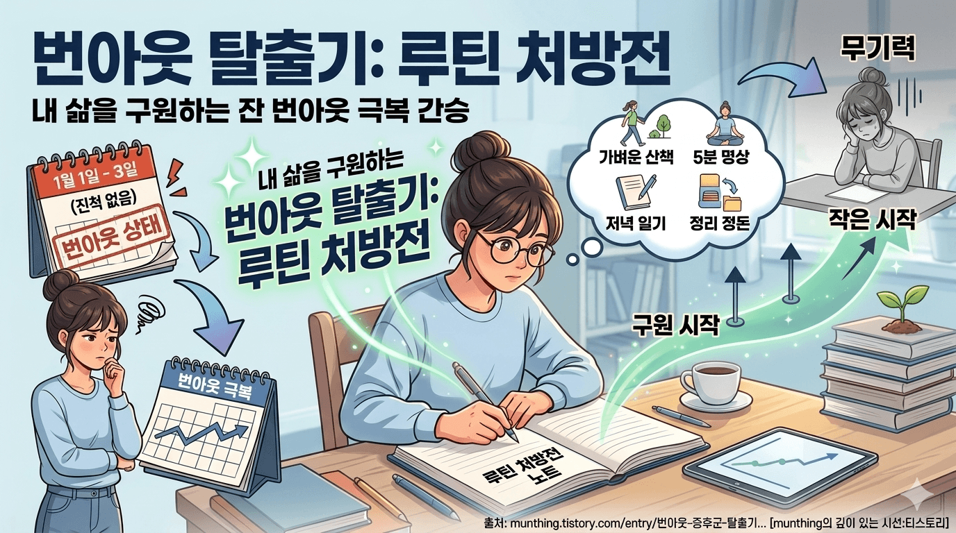번아웃 증후군 탈출기: 열심히 살던 내가 갑자기 무기력해졌을 때 나를 구원해 준 루틴 처방전
