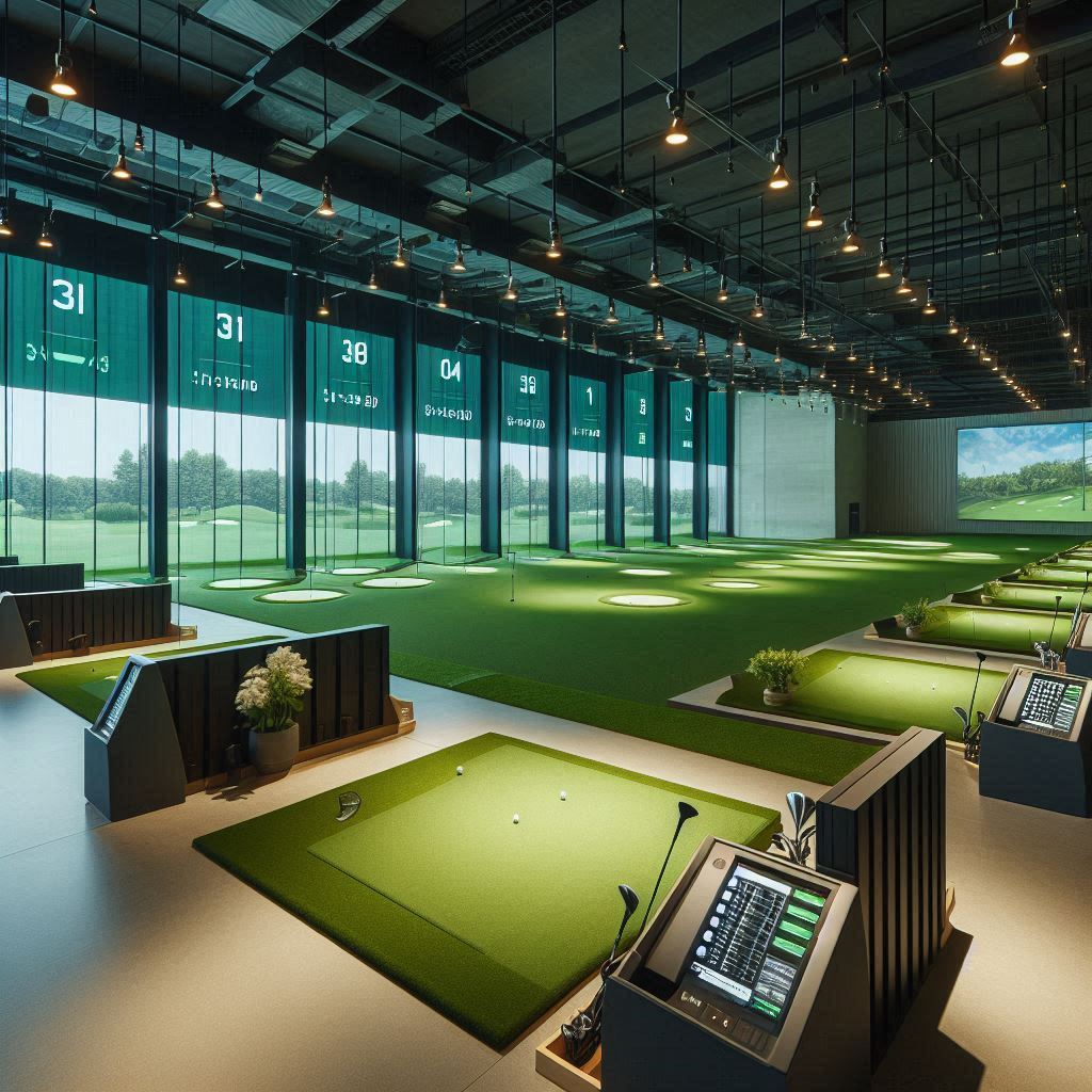 실내골프연습장 배경