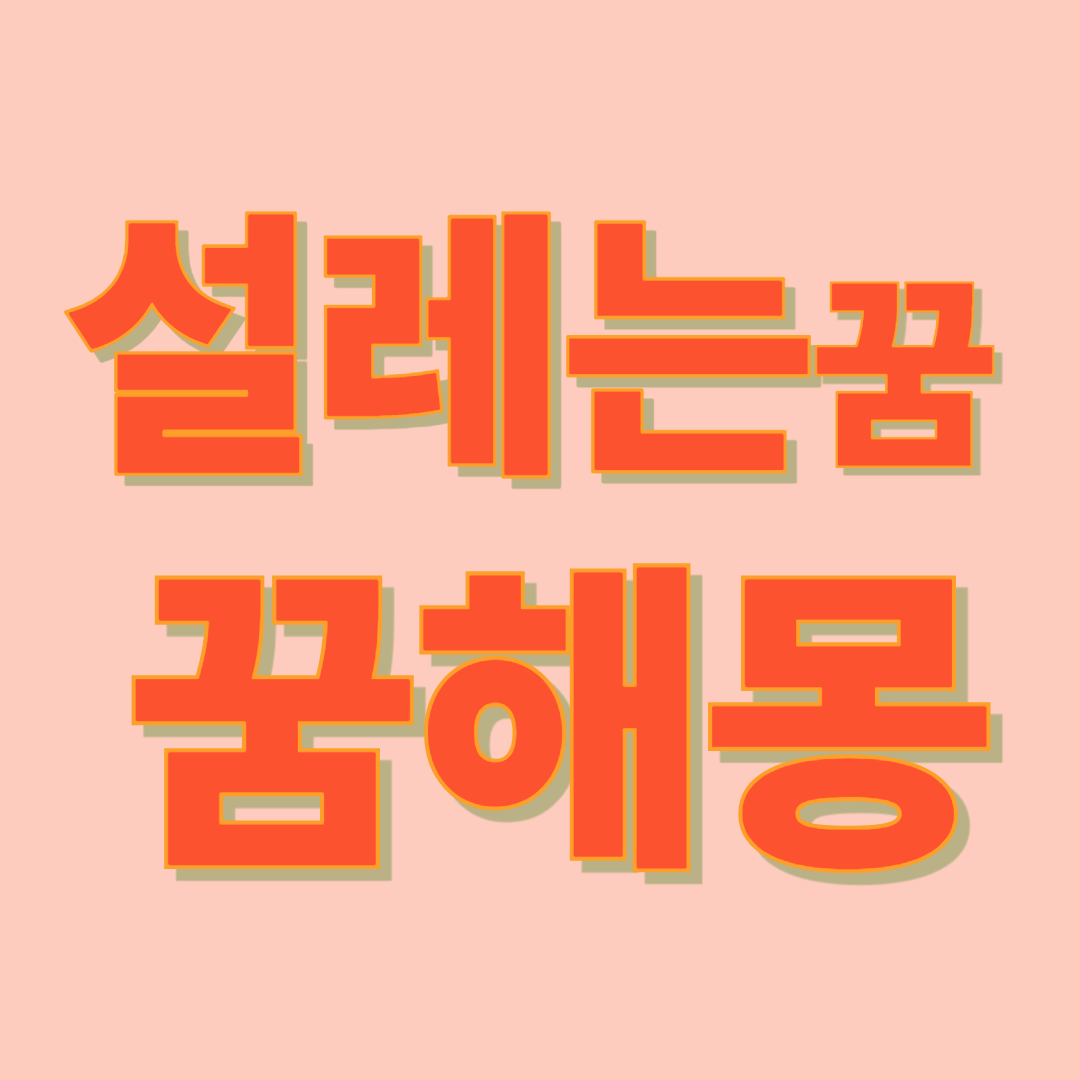 설레는 꿈의 비밀
