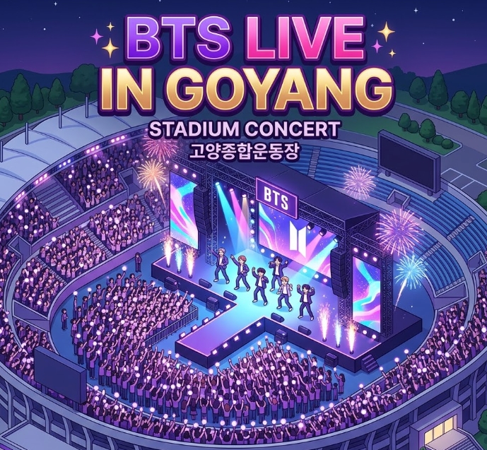 BTS 고양종합운동장 콘서트 필수 준비물 버스 막차 주차 정보
