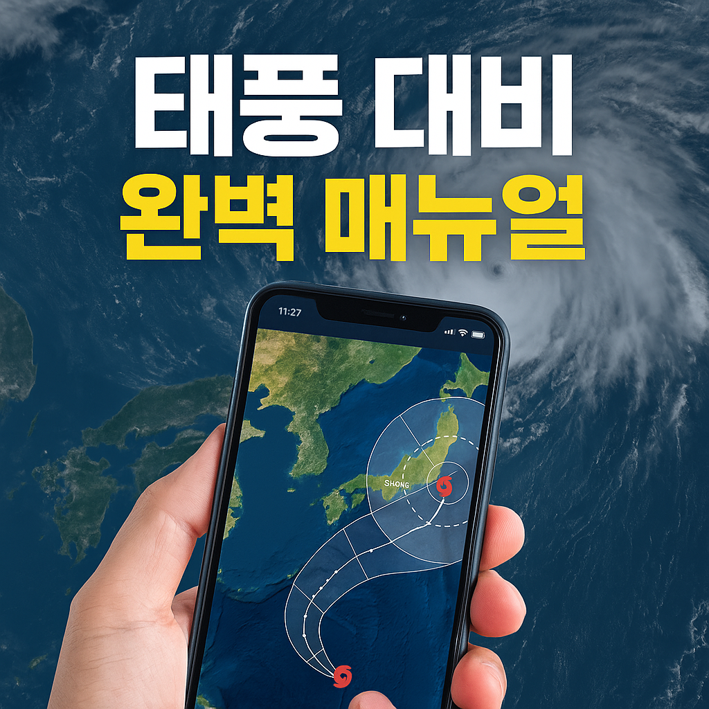 태풍 대비 완벽 매뉴얼 (필수 앱 설치 방법)