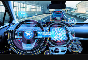 자율 주행 자동차 이미지