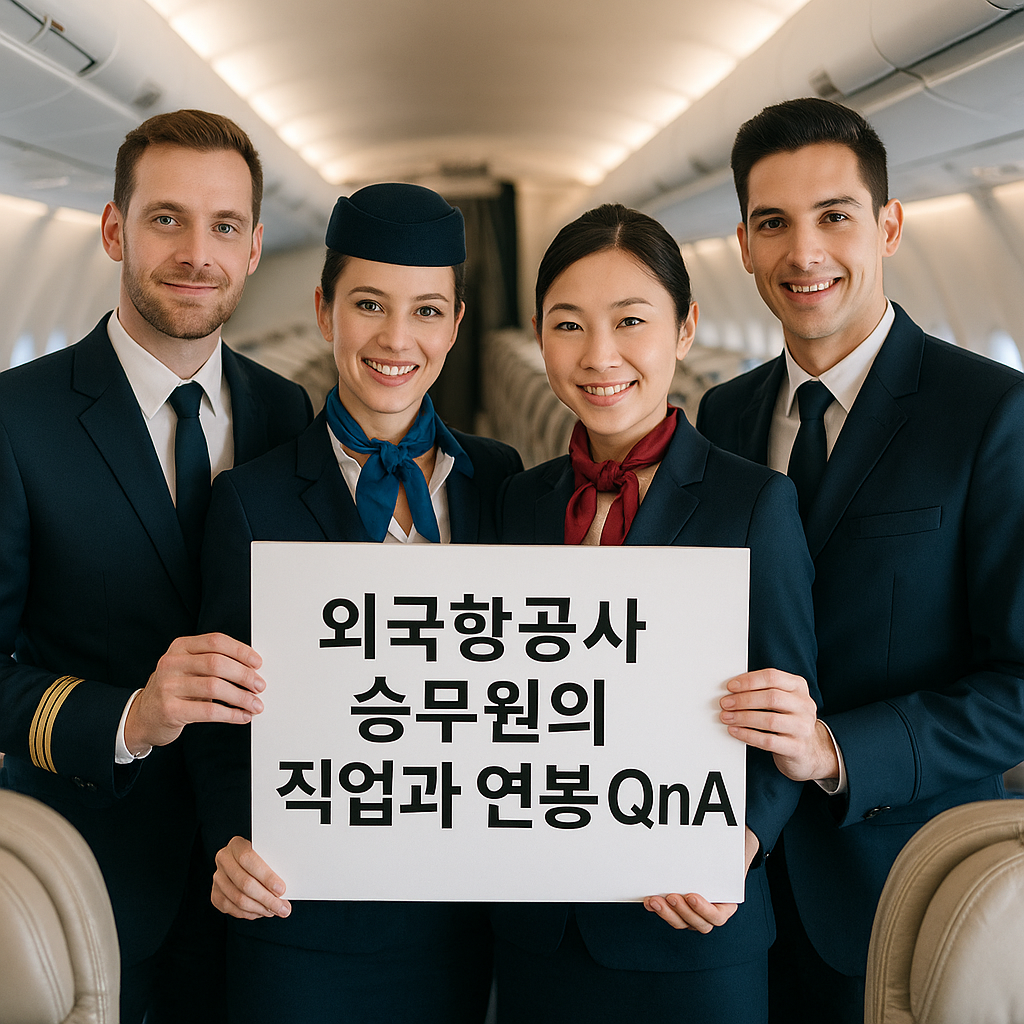 외국항공사 승무원 직업과 연봉
