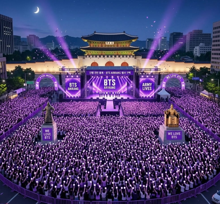 BTS 광화문 공연 실시간 라이브 온라인 시청 방법