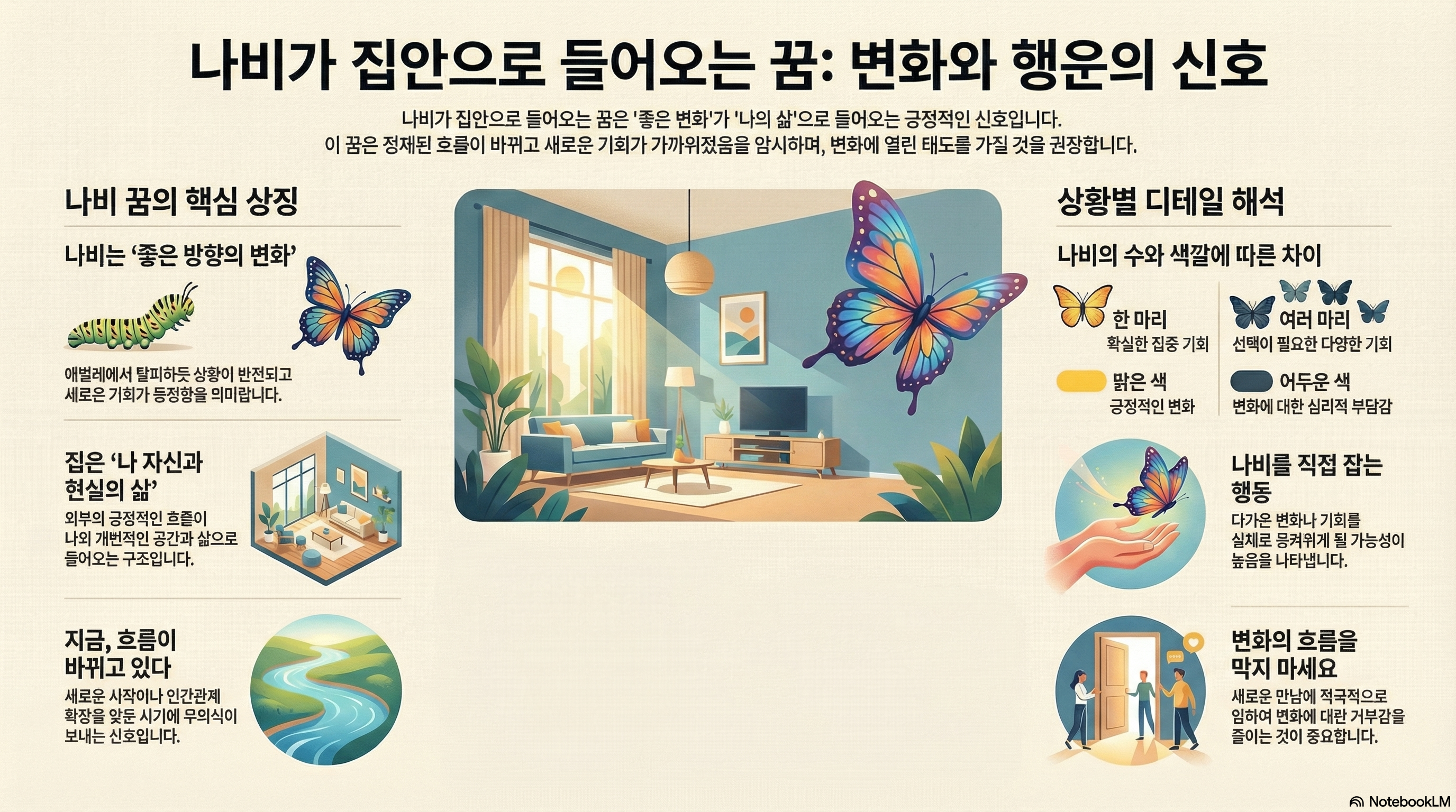 나비가 집안에 들어오는 꿈