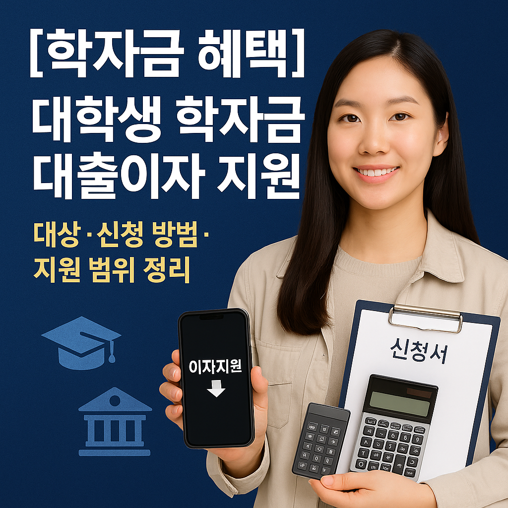 [학자금 혜택] 대학생 학자금 대출이자 지원 ｜ 대상&middot;신청 방법&middot;지원 범위 정리