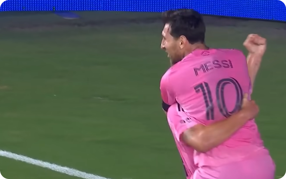 메시 2골 1도움 평점 만점! 38세 전설이 손흥민과 결승 만날까?