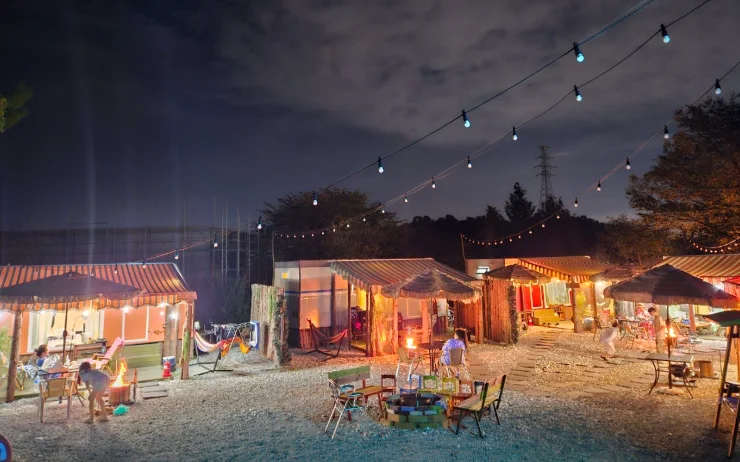 글램핑 카라반 캠핑장