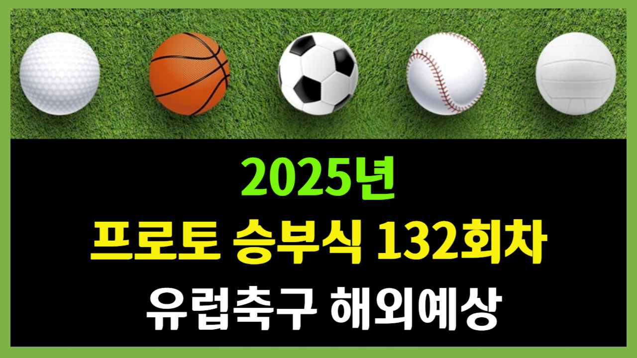 프로토 승부식 132회차