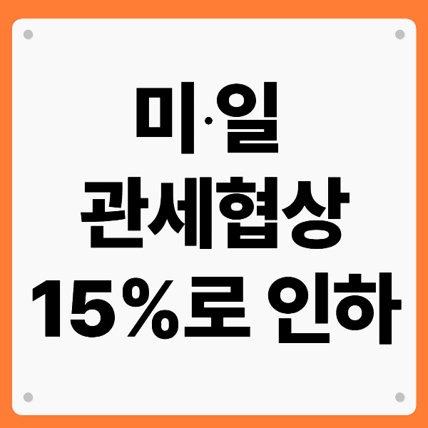 미일 관세협상