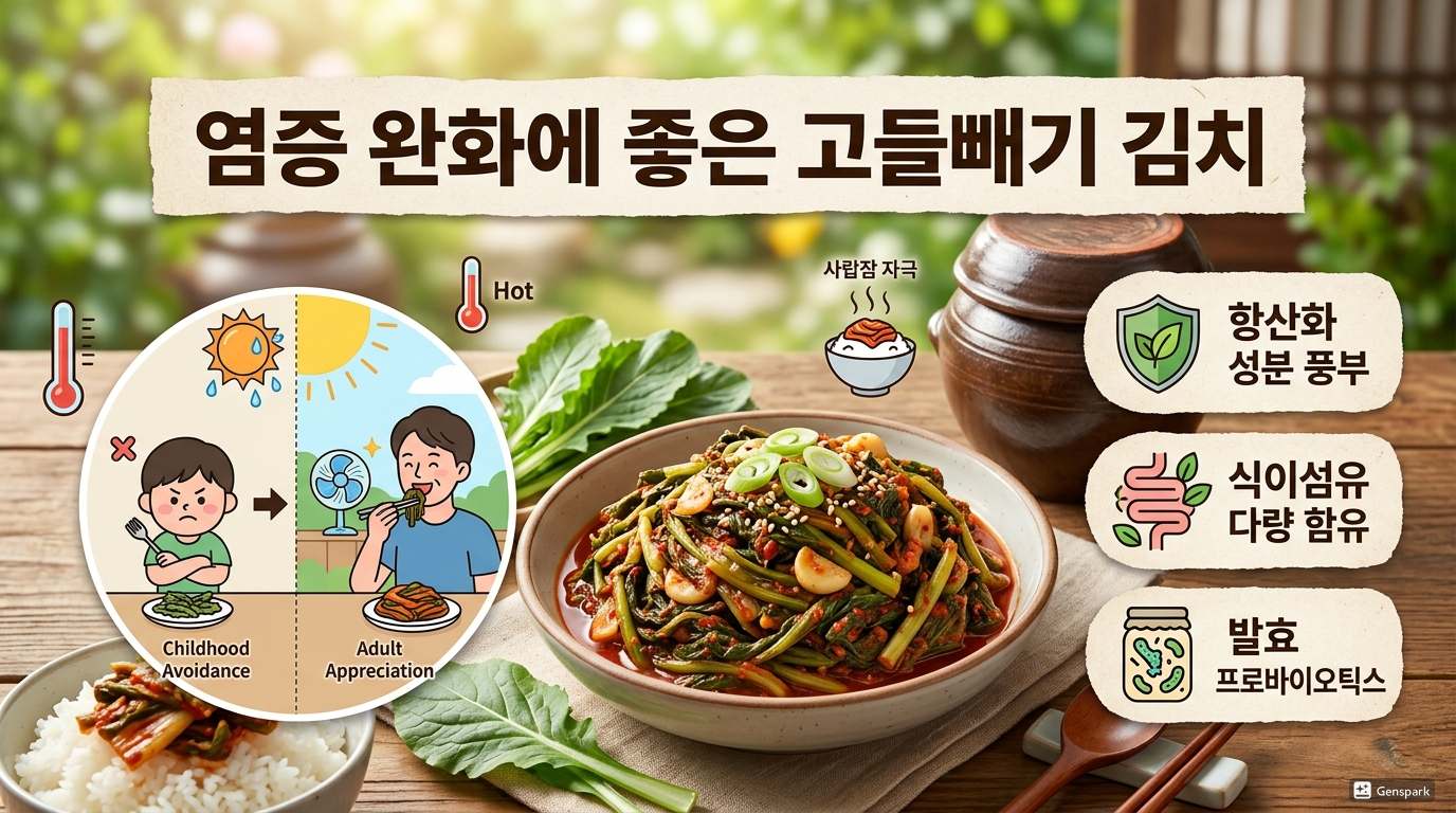 염증 완화에 좋은 고들빼기 김치, 여름철 꼭 챙겨야 하는 이유