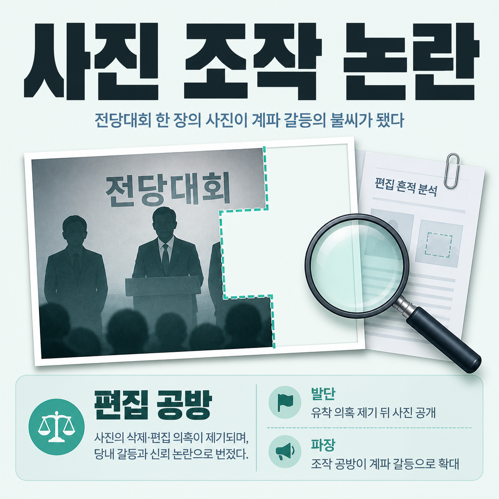 사진 조작 논란