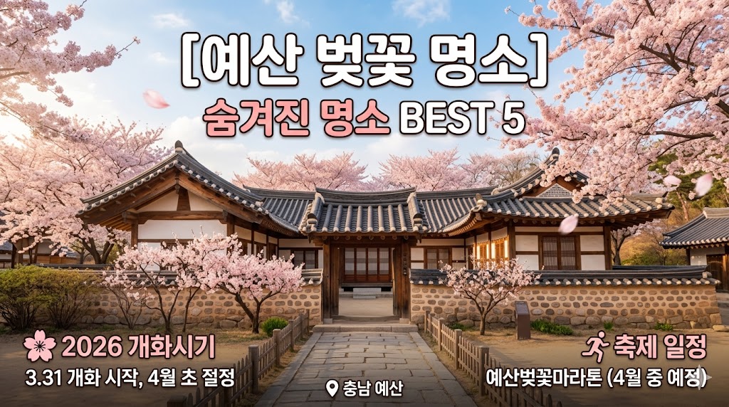 예산 벚꽃 명소