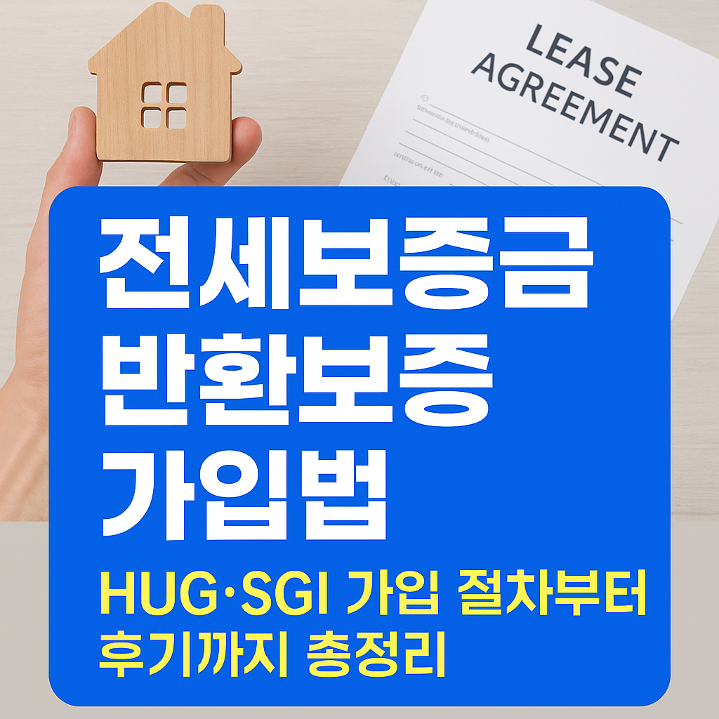 전세보증금 반환보증 가입법 HUG·SGI 가입 절차부터 후기까지 총정리