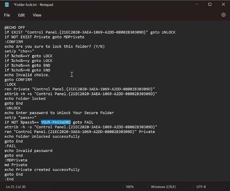 텍스트 파일에 생성하는 배치파일