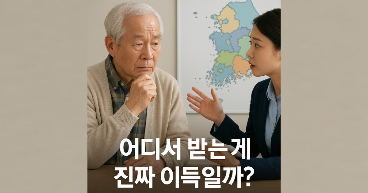 노인맞춤돌봄서비스 정부지원 지역센터 어디서 받는 게 이득일까?