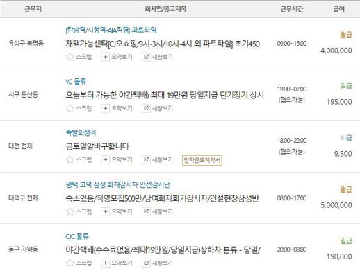 대전 알바천국