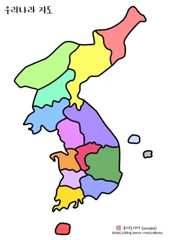 우리나라지도 크게보기 한국지도 이미지 대한민국지도_15