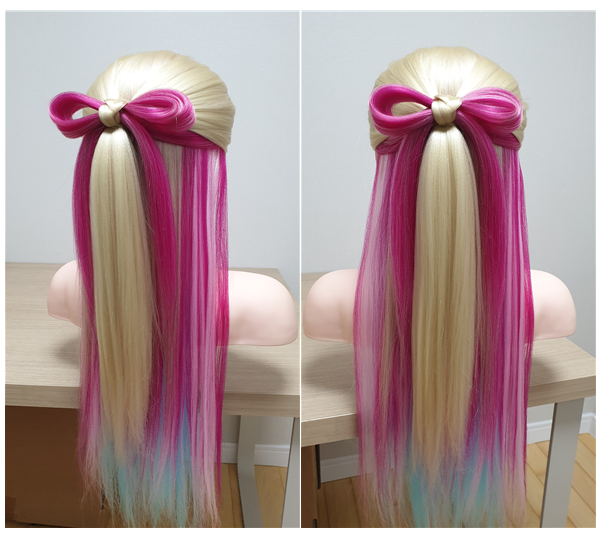 리본머리만들기