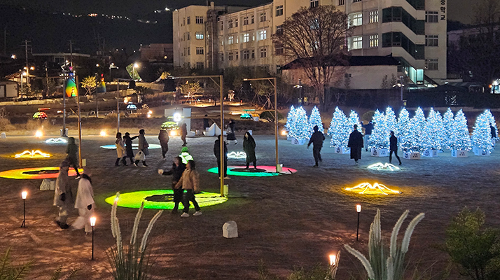 서울 송현동 솔빛축제 빛의 소리