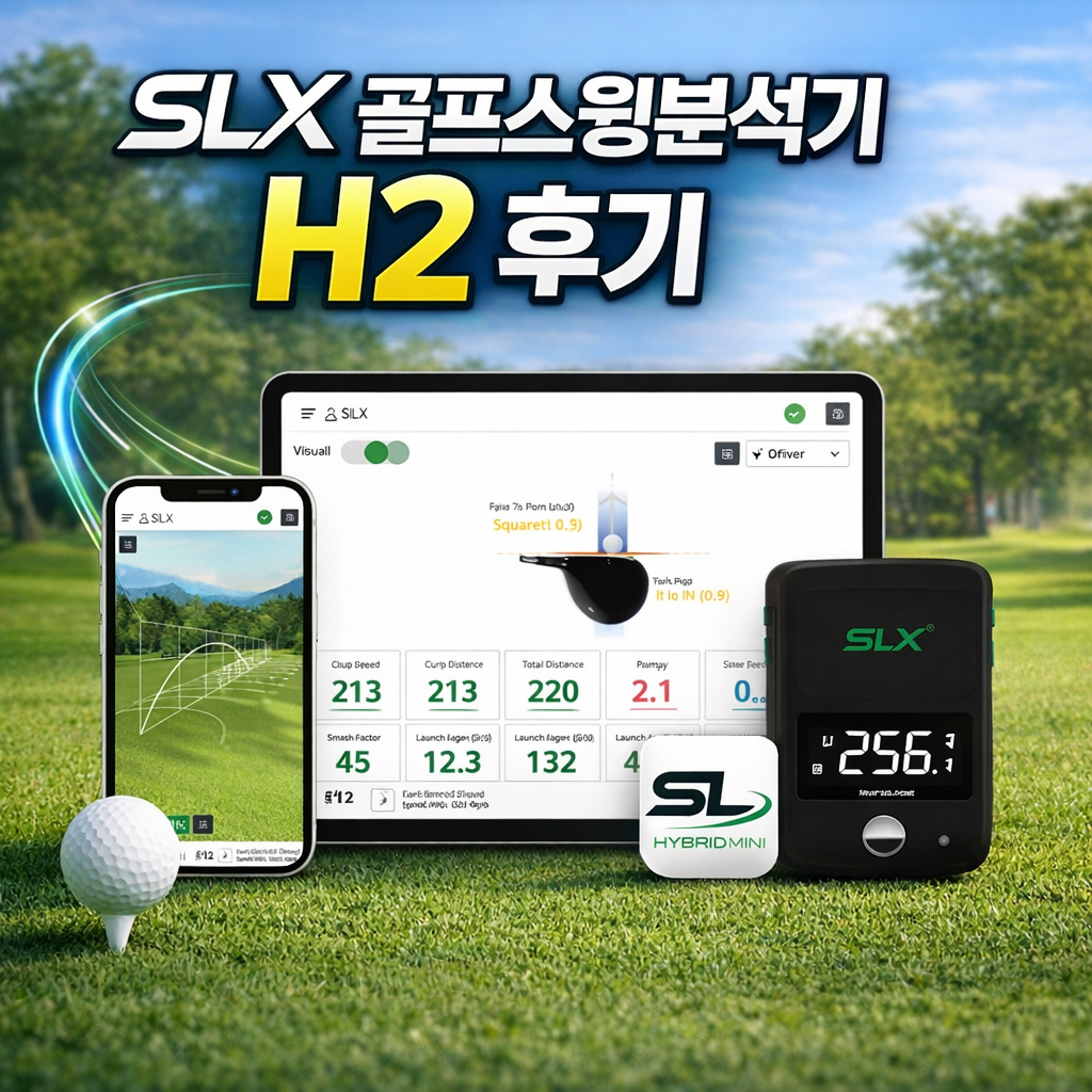 SLX 골프스윙분석기 H2 후기, 스피드 거리측정기 직접 써본 판단