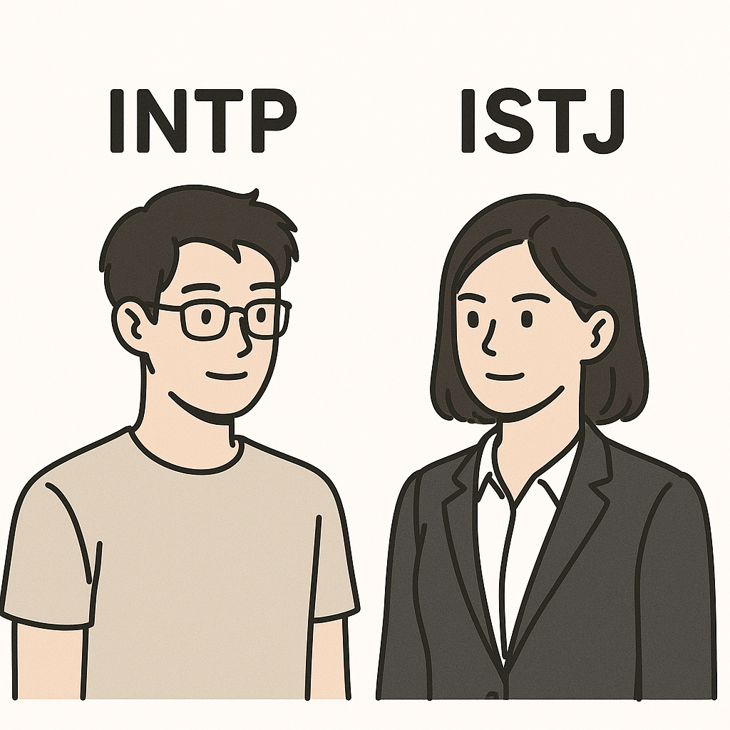 남자 INTP vs 여자 ISTJ, 연애 궁합은? 성격차·이별·재회까지 분석