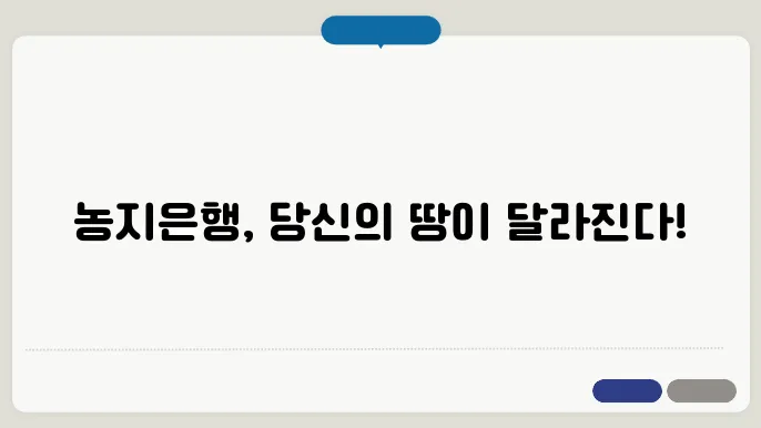 농지은행의 관리 방안