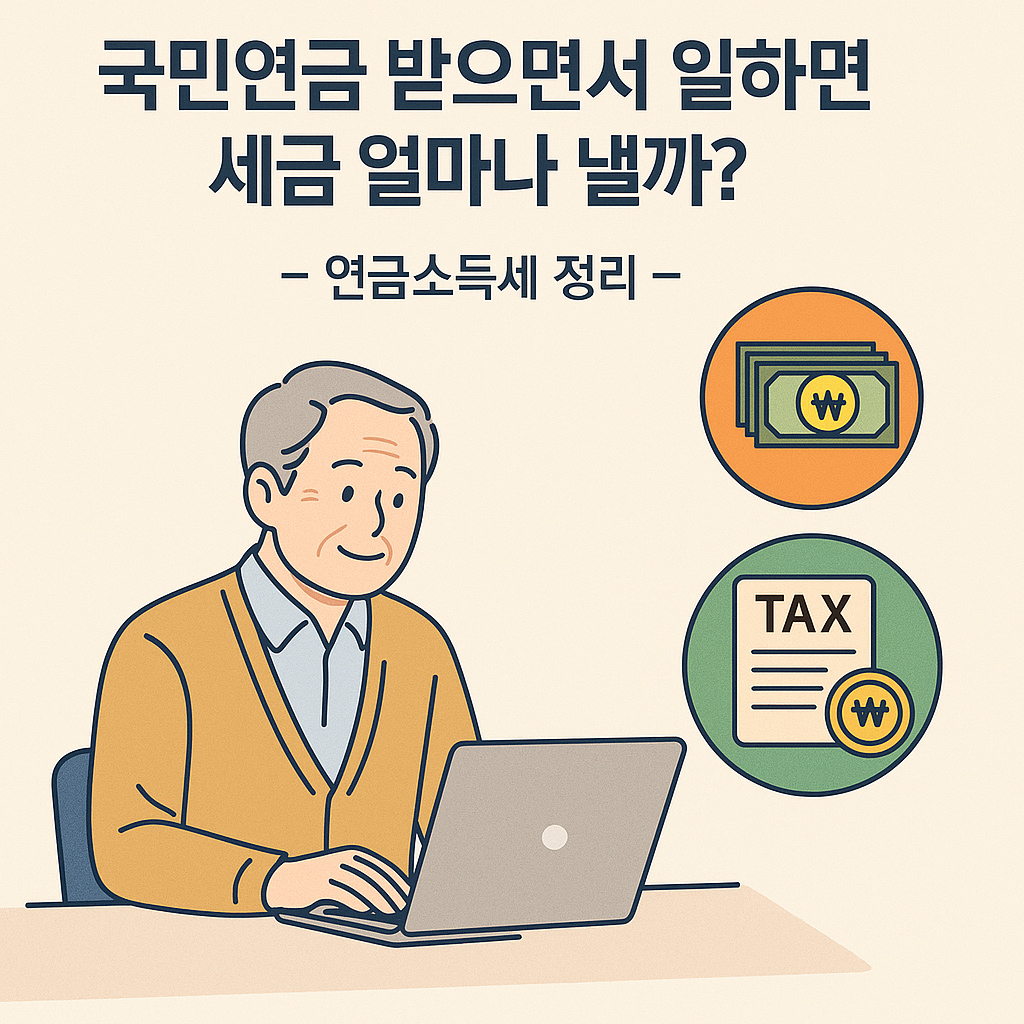 『국민연금 받으면서 일하면 세금 얼마나 낼까? &ndash; 연금소득세 정리』