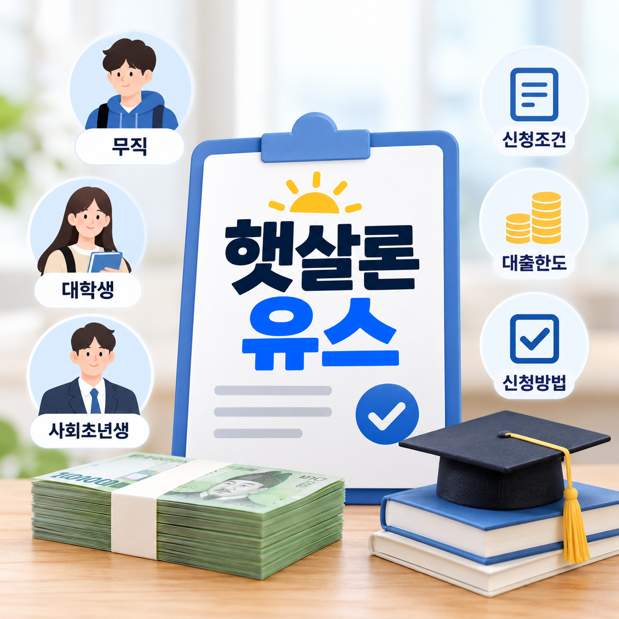 2026 햇살론 유스 신청조건 총정리 무직·대학생·사회초년생 자격부터 한도까지