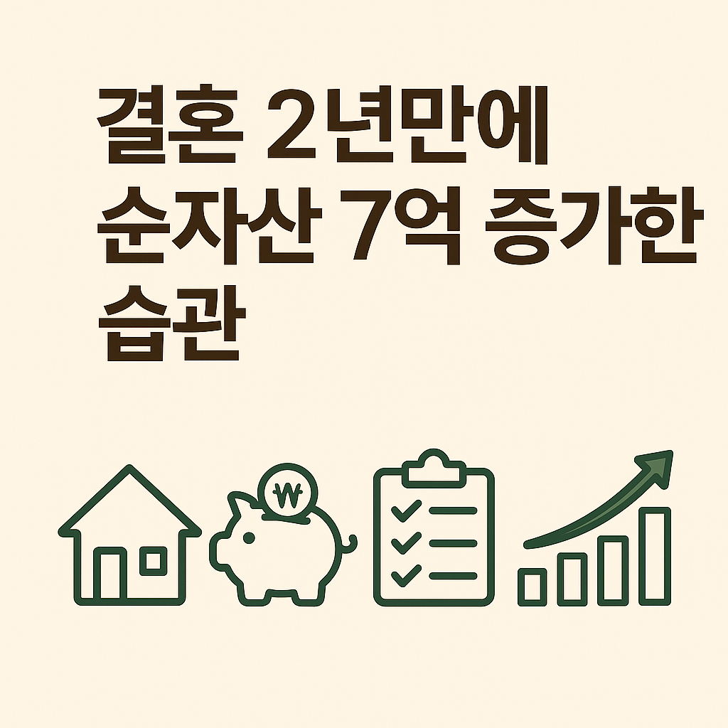 결혼 2년만에 순자산 7억 증가한 습관