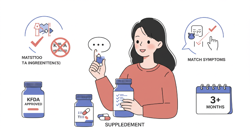 최소 3개월 이상 꾸준히 먹기!