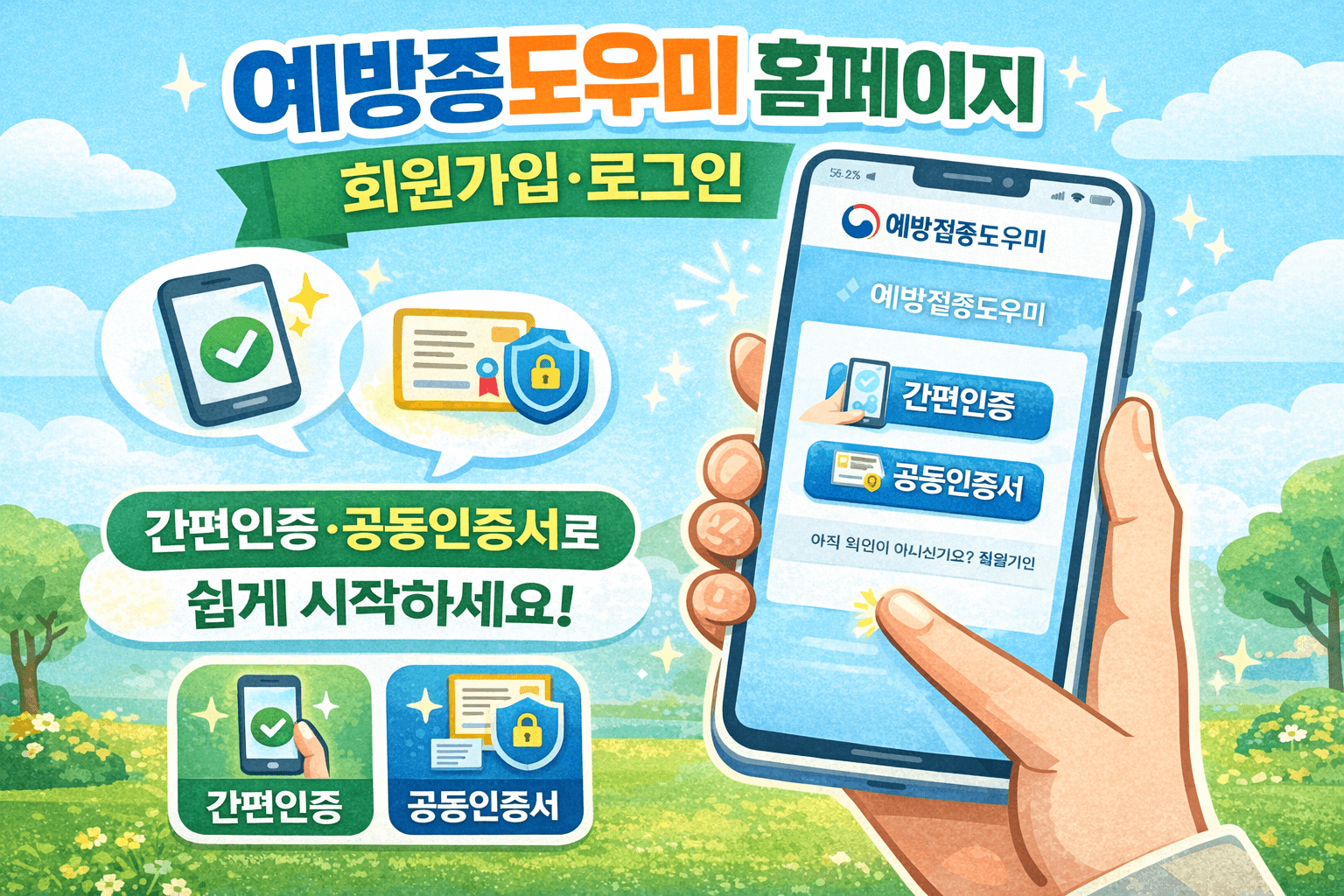 예방접종증명서 온라인 발급방법