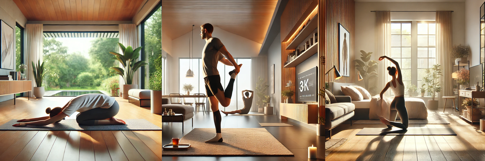 집에서 할 수 있는 간단한 스트레칭 이미지