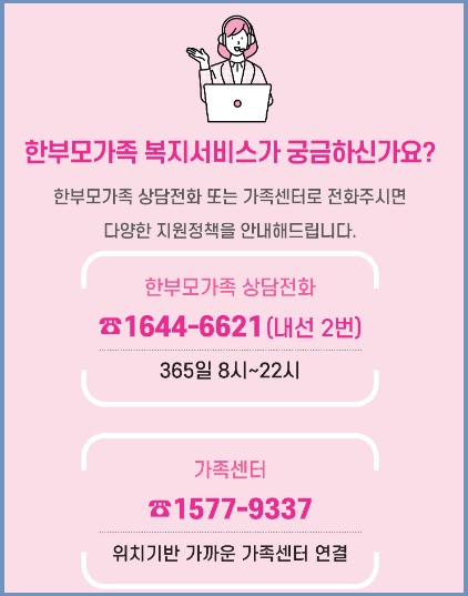 25년 한부모가족 지원혜택 사진