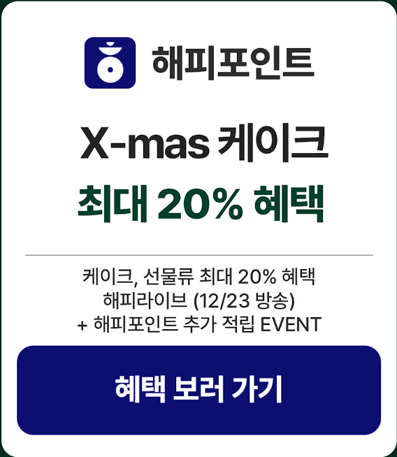 2024 파리바게트 크리스마스 케이크 예약 할인 정보