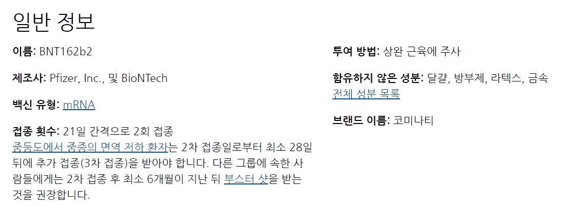 화이자 2차 접종 후기