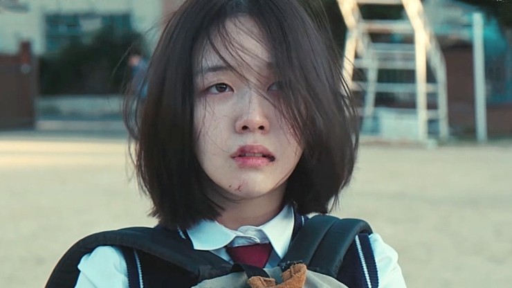 헝클어진 강이의 모습