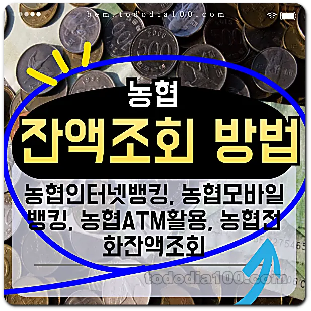 농협 잔액조회방법