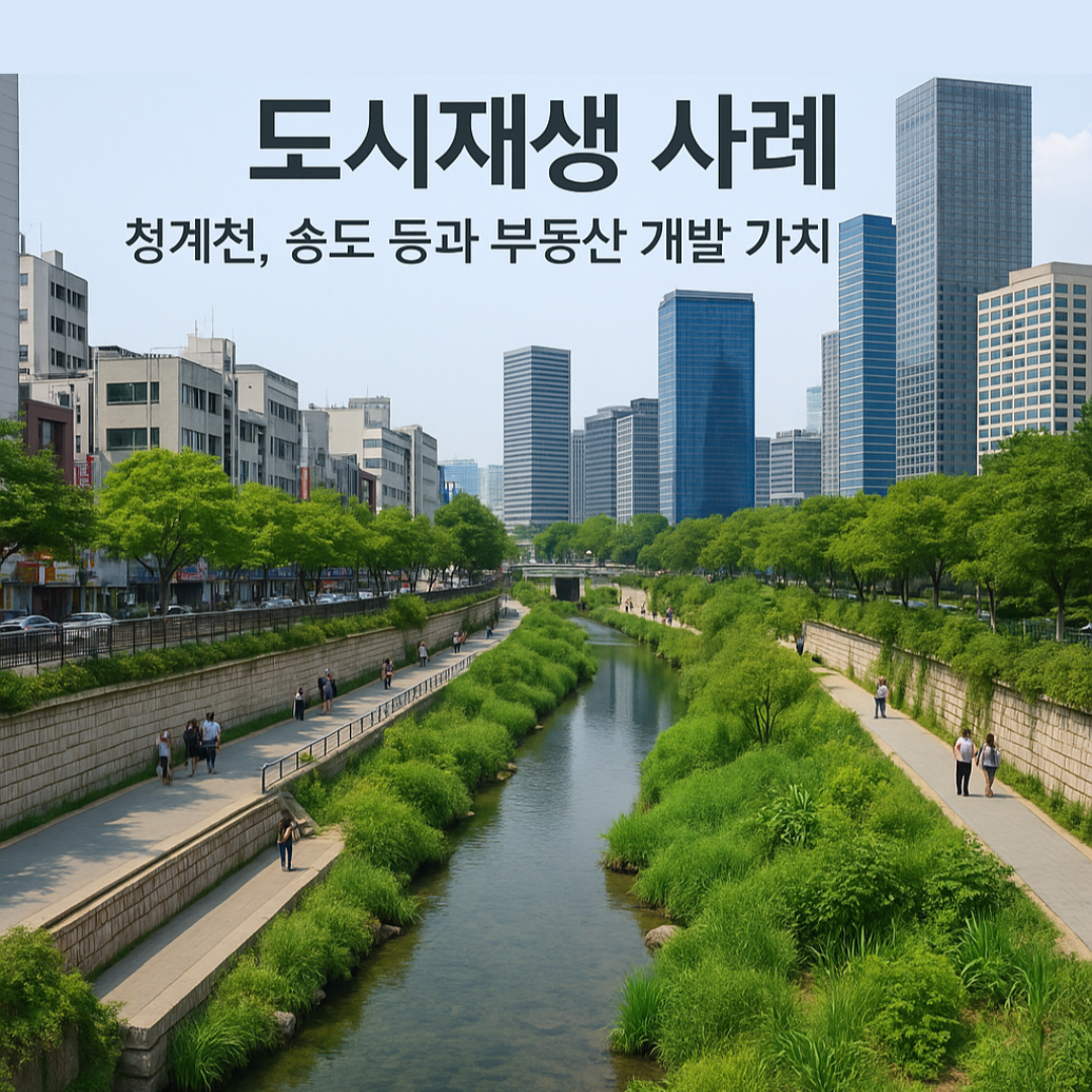 도시재생-사례-청계천-송도-등과-부동산개발-가치