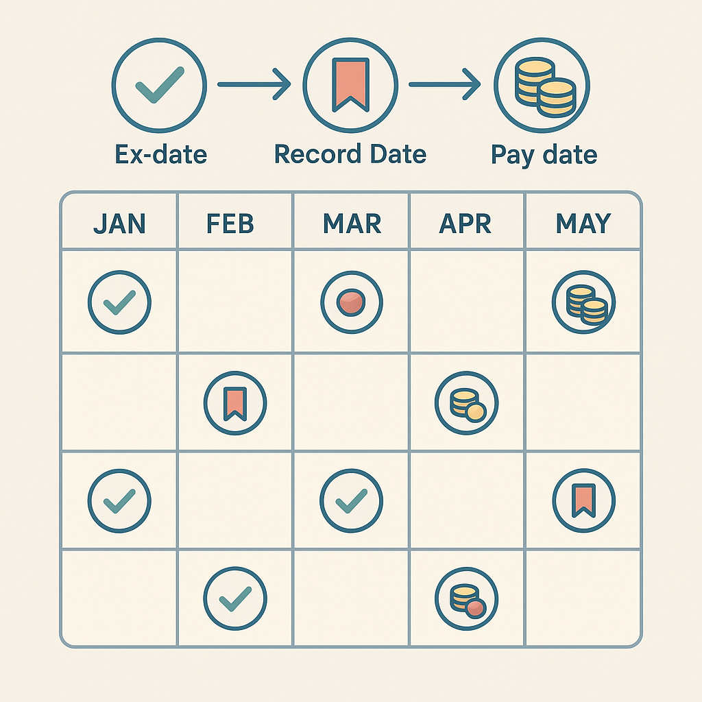 ETF 분배금 달력, 2025~2026 월배당·분기배당 일정 한눈에: 배당락/기준일/지급일과 세후 현금흐름 설계법