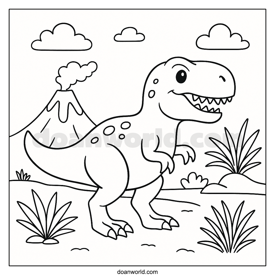티라노사우루스 색칠공부 도안