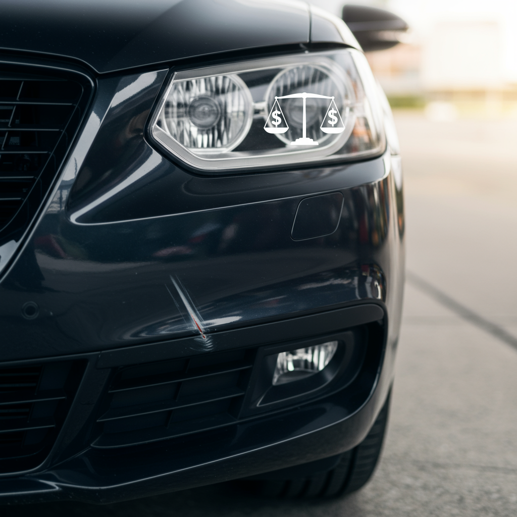 경미한 접촉사고가 보험 무사고 기록에 미치는 영향을 표현한 이미지