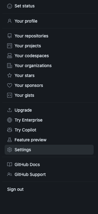 sidebar &rarr; settings