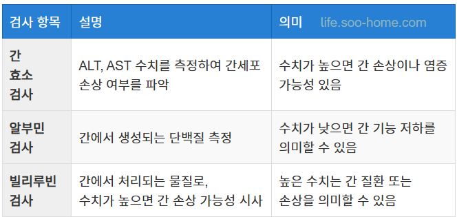 간 기능 검사
