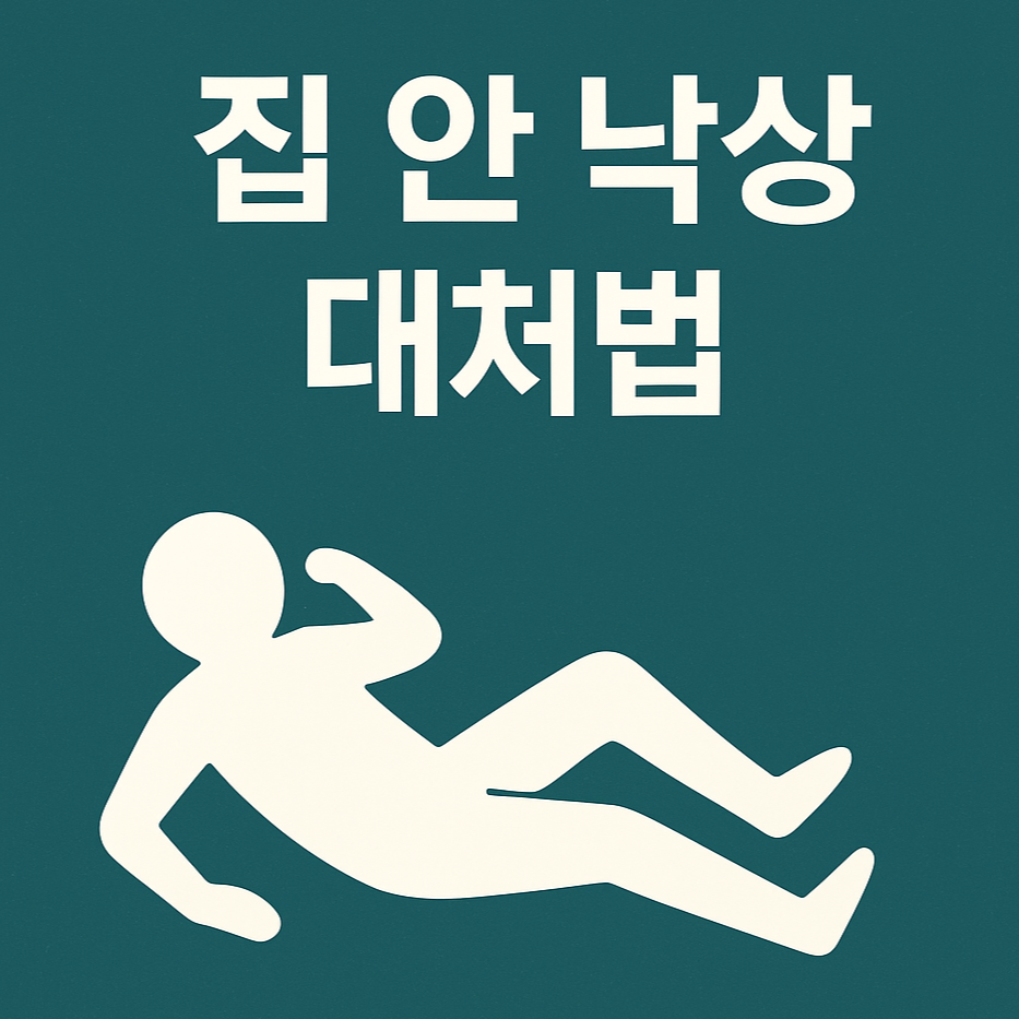 집에서 넘어졌을 때 반드시 해야 할 행동 체크 리스트✅