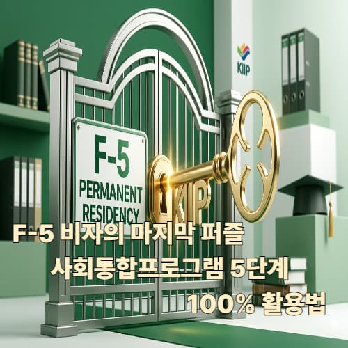 영주권(F-5) 지름길: KIIP 5단계 이수와 사전평가 면제 노하우