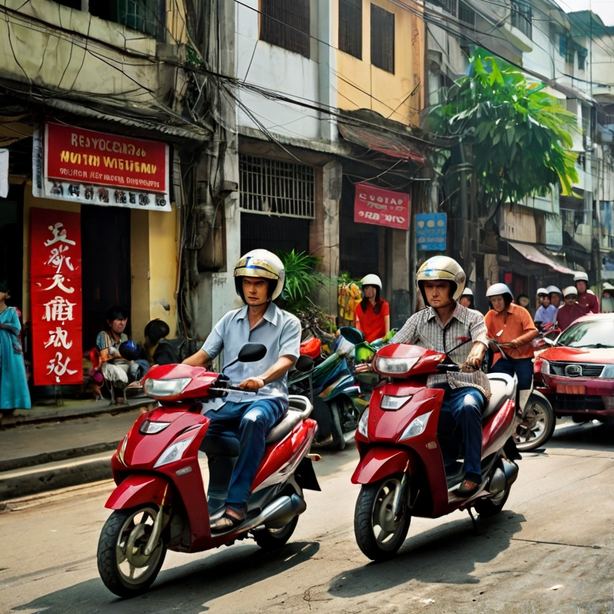 나트랑 교통 오토바이 관련 이미지
